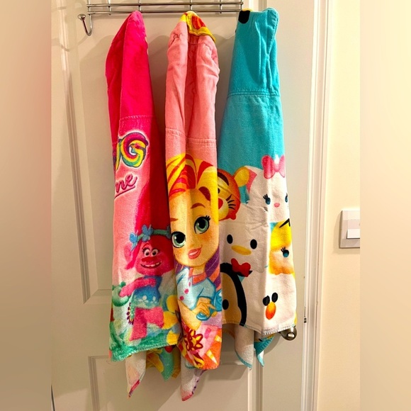 Other - Girls' Cartoon Hooded Towel Bundle